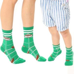 Adult & Toddler Football Sock Set